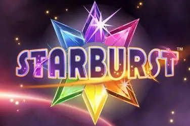 Glimmering Starburst logo with vibrant, colorful gems in space.